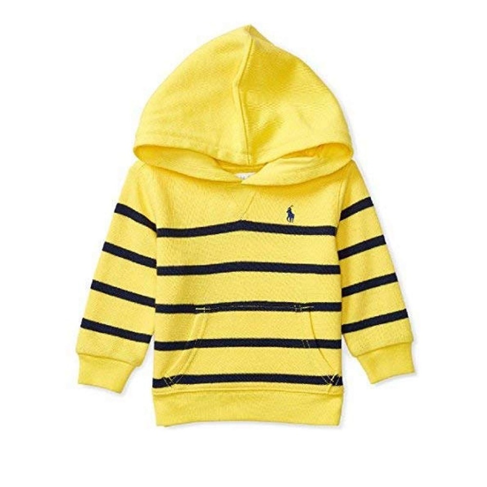 Ralph Lauren Striped Cotton Terry Hoodie